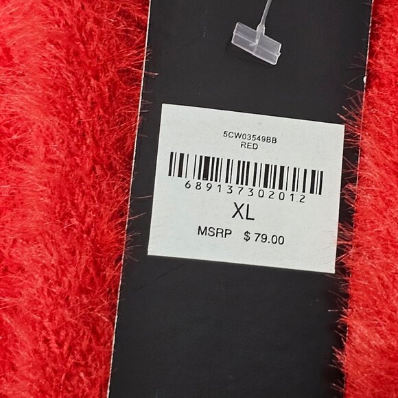 Bebe Embellished Logo Fuzzy Sweater - Picture 7 of 8